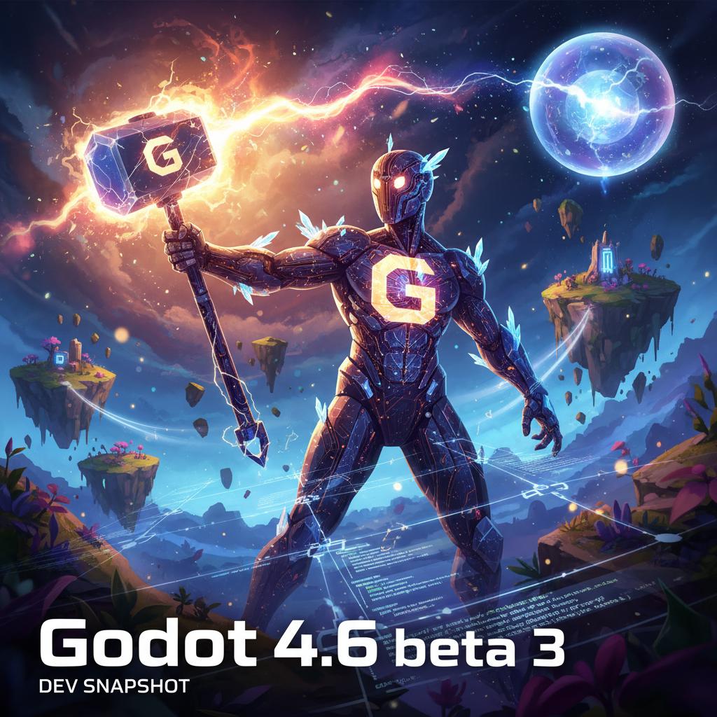 Godot 4.6 Beta 3 Released: Stability and Fixes Arrive for the New Year